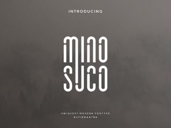 Minosuco - Artdeco Font Yazı Tipi