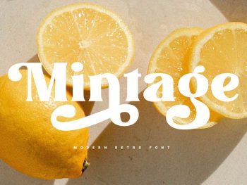 Mintage - Modern Retro Font Yazı Tipi