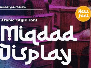 Miqdad – Display Font Yazı Tipi