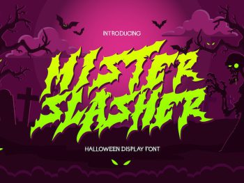 Mister Slasher - Halloween Font Yazı Tipi