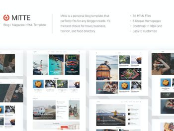 Mite - Simple Blog HTML5 Template Yazı Tipi