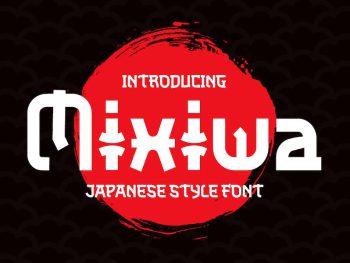 Mixiwa Faux Japanese Font Yazı Tipi