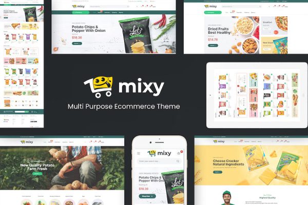 Mixy - Organic Food Store WordPress Teması