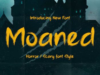 Moaned - Horror Scary Font Yazı Tipi