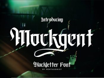Mockgent | Blackletter Font Yazı Tipi