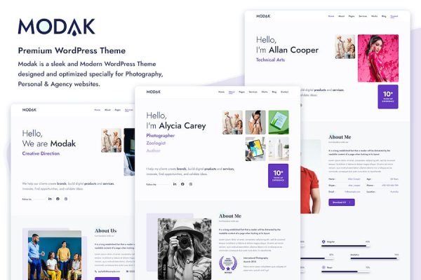 Modak - One Page WordPress Teması