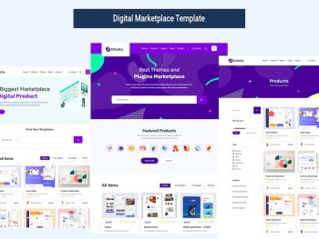 Modern Digital Product Marketplace HTML Template Yazı Tipi