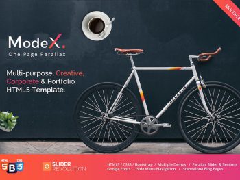 Modex - One Page Parallax Yazı Tipi