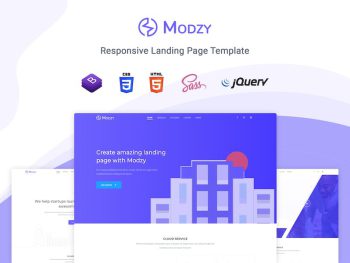 Modzy - Landing Page Template Yazı Tipi