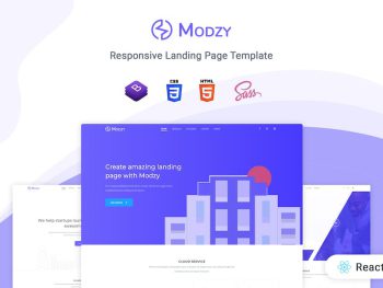 Modzy - React Landing Page Template Yazı Tipi