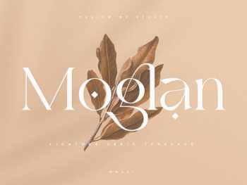 Moglan | Ligature Serif Typeface Yazı Tipi