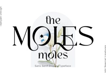 Moles - Vintage Serif Display Ligature Font Yazı Tipi