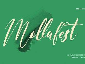 Mollafest Script Font Yazı Tipi