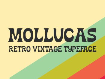 Mollucas - Retro Vintage Typeface Yazı Tipi