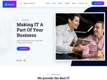 Monal - IT service HTML Template Yazı Tipi