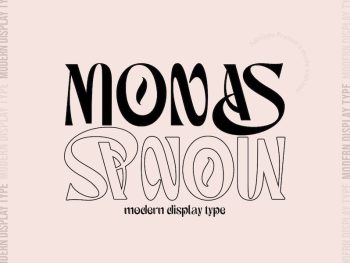 Monas - Display Font Yazı Tipi