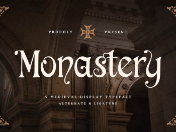 Monastery - A Medieval Display Typeface Yazı Tipi