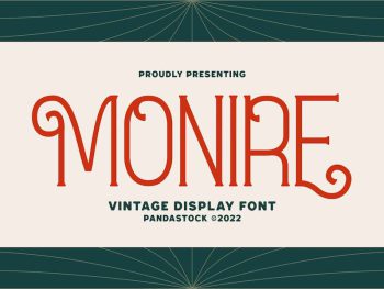 Monire - Creative Vintage Font Yazı Tipi