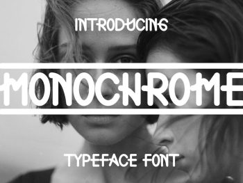Monochrome - Display Font Yazı Tipi
