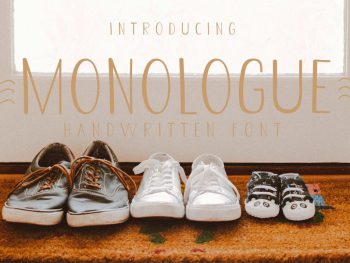 Monologue - Display Font Yazı Tipi