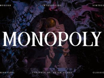 Monopoly - Vintage Serif Font Yazı Tipi