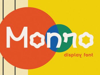Monro - Quirky Display Typeface Yazı Tipi