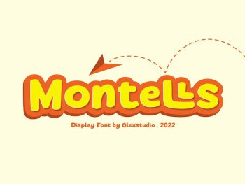 Montells - DIsplay Typeface Yazı Tipi