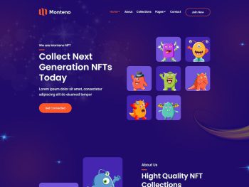 Monteno - NFT Portfolio React Template Yazı Tipi