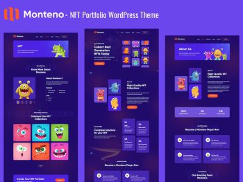 Monteno - NFT Portfolio WordPress Teması