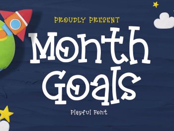 Monthly Goals A Playful Font Yazı Tipi