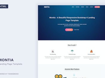 Montia - Landing Page Template Yazı Tipi