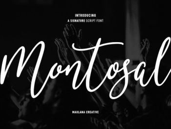 Montosal Signature Script Font Yazı Tipi