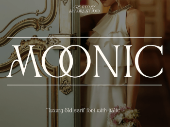 Moonic - Luxury Serif Font Yazı Tipi