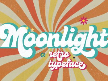 Moonlight - Groovy Disco Typeface Yazı Tipi