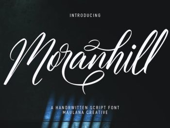 Moranhill Elegant Script Font Yazı Tipi