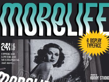 Morelife - A Display Typeface Yazı Tipi