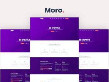 Moro - One Page Parallax Yazı Tipi