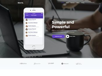 Morris - App & Product Landing Page Yazı Tipi