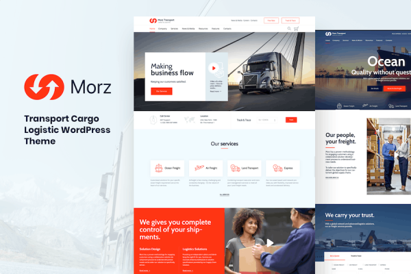 Morz - Transport Cargo Logistics WordPress Teması