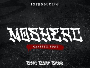 Mosherc - Graffiti Font Yazı Tipi