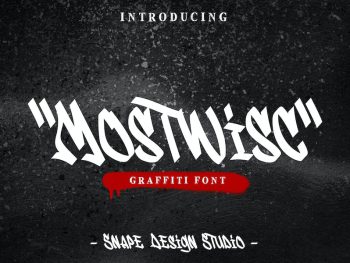 Mostwisc - Graffiti Font Yazı Tipi