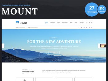 Mount – Multi-purpose Business HTML Template Yazı Tipi