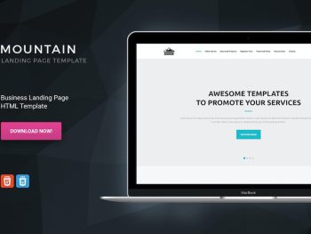 Mountain - Business Startup HTML Landing Page Yazı Tipi