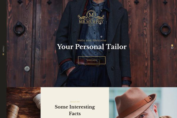 Mr. Murphy - Custom Dress Tailoring Clothing WP WordPress Teması