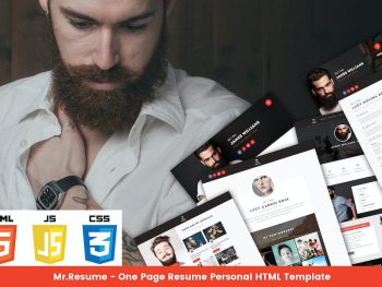 Mr Resume - One Page Resume Personal HTML Template Yazı Tipi