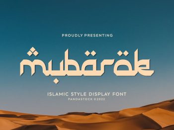 Mubarak - Arabic Display Font Yazı Tipi