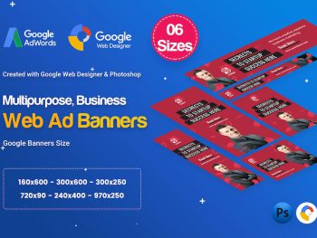 Multi Purpose Banners HTML5 D28 - GWD & PSD Yazı Tipi