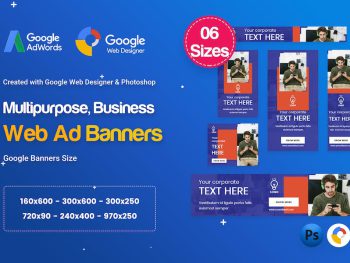 Multi-Purpose Banners HTML5 D67 Ad - GWD & PSD Yazı Tipi