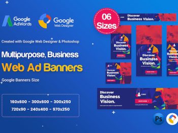 Multi-Purpose Banners HTML5 D68 - GWD & PSD Yazı Tipi