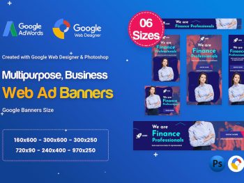 Multi-Purpose Banners HTML5 D70 - GWD & PSD Yazı Tipi